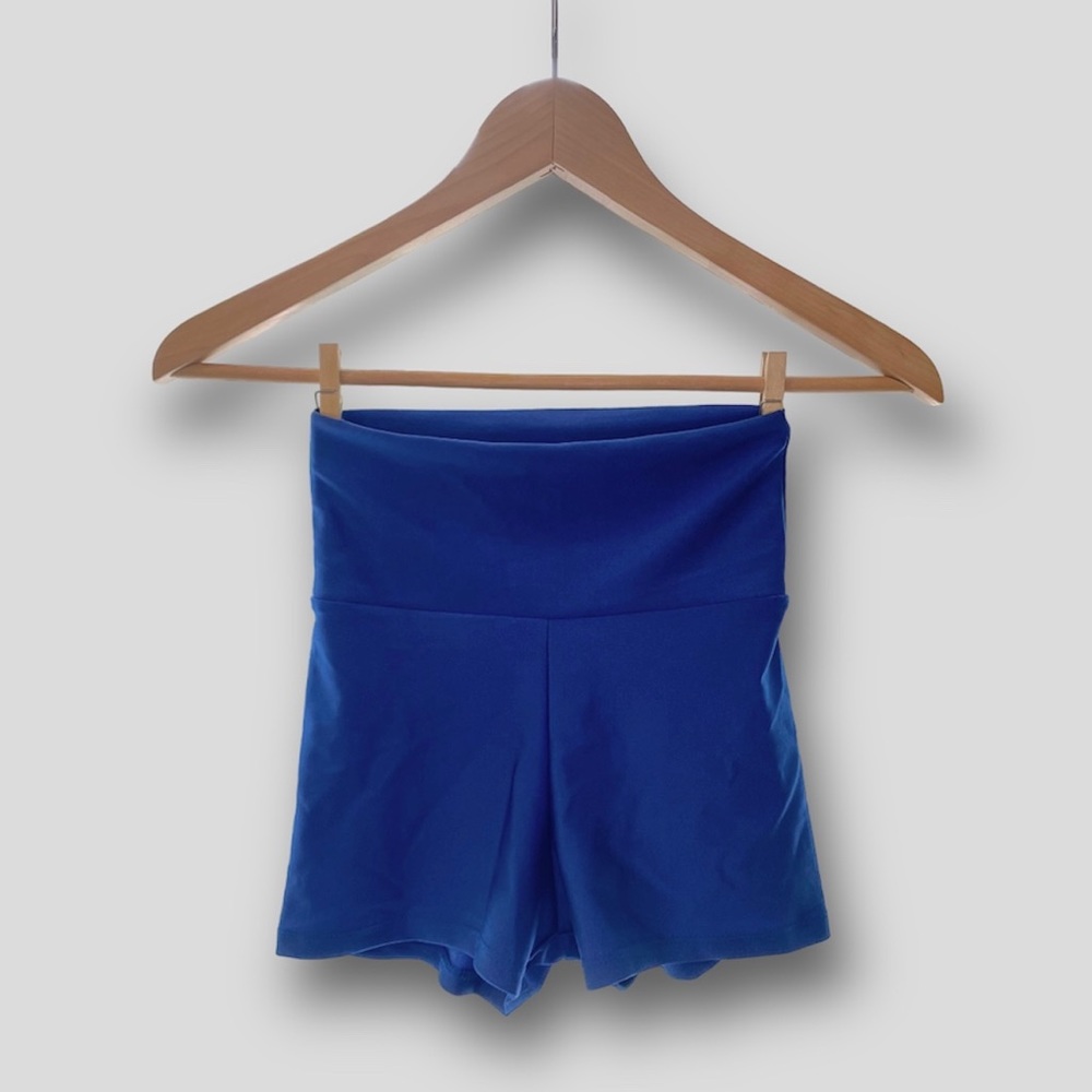 Natalie Dancewear Kids Blue High Waisted Dance Short